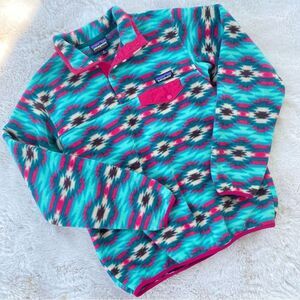 Patagonia Wild Desert Synchilla Snap-T Fleece Pullover Sz. M